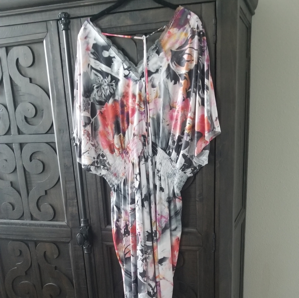 ONE WORLD COLD SHOULDER MAXI DRESS 2XWP